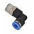 Фитинг пластик. L-обр.с нар. резьбой PL  6-M12x1.25